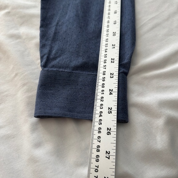 Joseph Abboud Men's Long Sleeve Textured Non-Iron Button‎ Up Shirt Blue X-Large - Picture 11 of 13